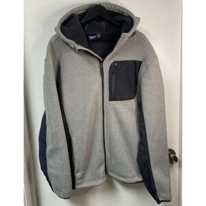 Reebok Outerwear Mens Size XXL Grey Full Zip Jacket Fleece Line OMRB893 NWT $165
